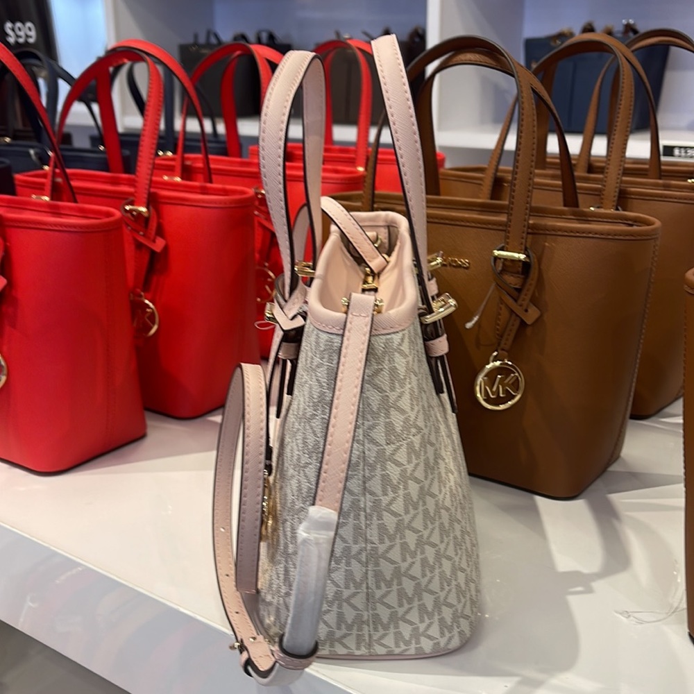 MICHAEL KORS 
Jet Set Travel Extra-Small Logo Top-Zip Tote Bag
Powder Blush
NWT - Picture 5 of 16